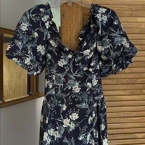 Abercrombie & Fitch Navy Floral Maxi Dress